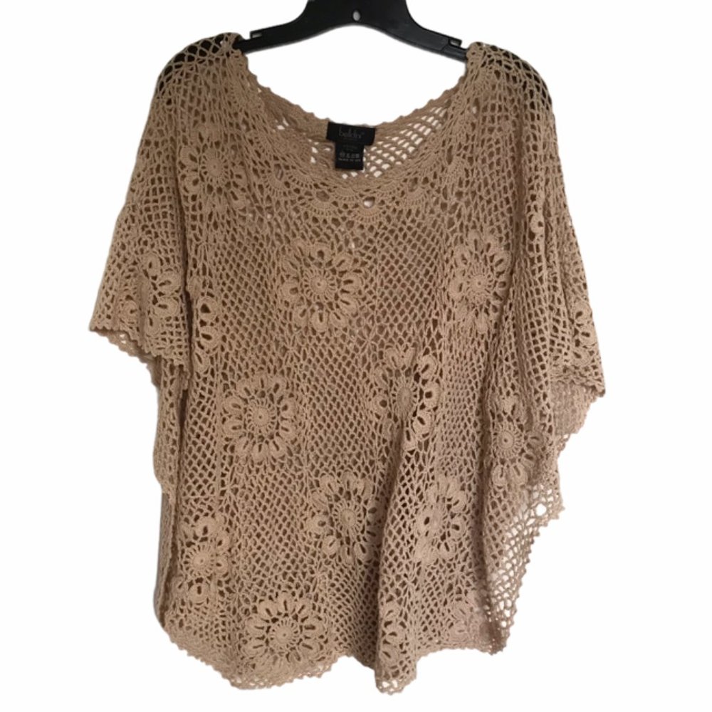 Belldini Crochet cover-up top size M